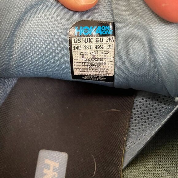 Hoka One One Kawana Men's Size 14D Blue Running Shoes Sneakers Athletic Training - Picture 13 of 13